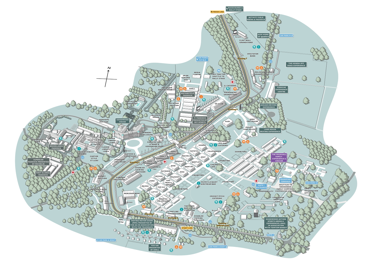 Goodwood Festival of Speed Map